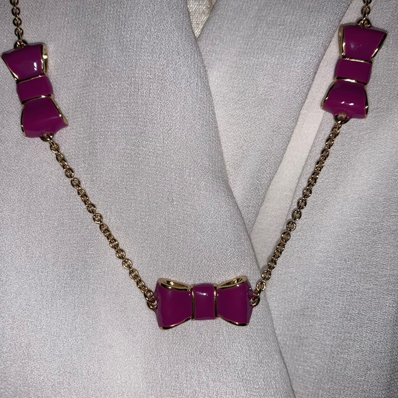 Kate Spade "take a bow" baja long scatter necklace - Picture 14 of 16